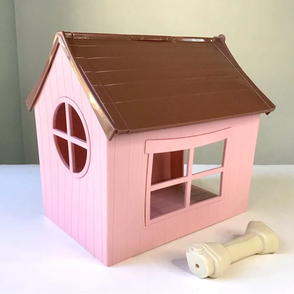 Our Generation Puppy Dog House Pink Brown Accessory for 18” Dolls by Battat OG